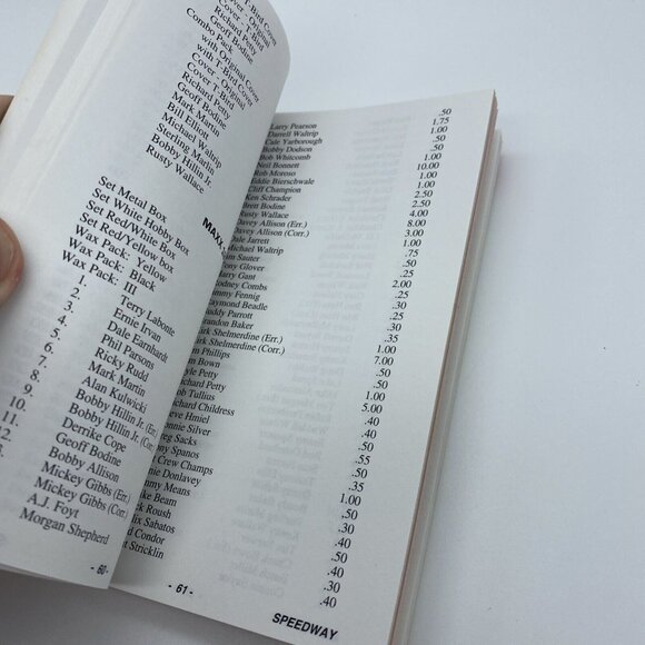 1992 Speedway Auto Racing Pocket Price Guide-Vol 2-Num. 3-limited edition - Picture 5 of 14